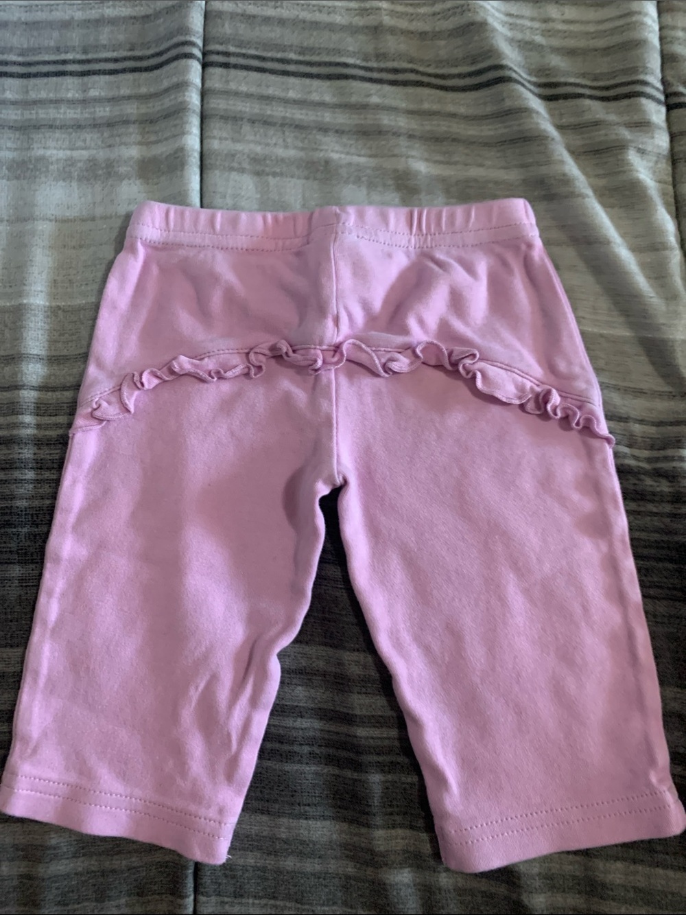 Baby Girls' Pink Ruffle-Back Leggings